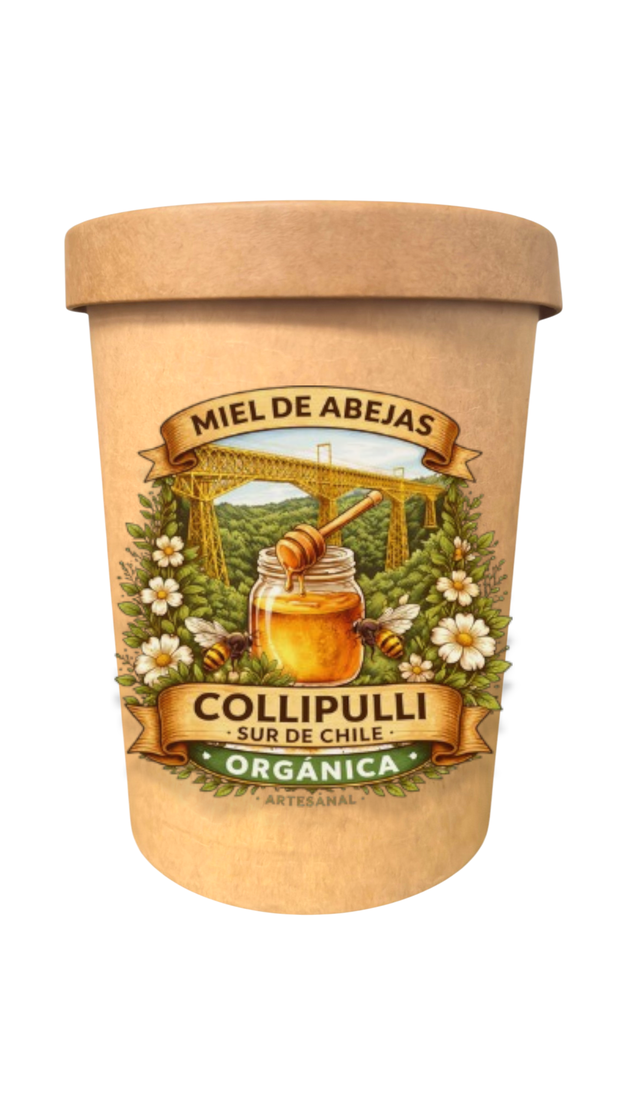 🐝 Miel de Abejas Orgánica de Collipulli 1kilo – Sur de Chile